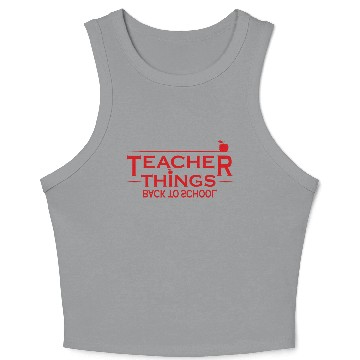 Discover Teacher, Middle School Teacher, Elementary Teacher Crop Tank Top