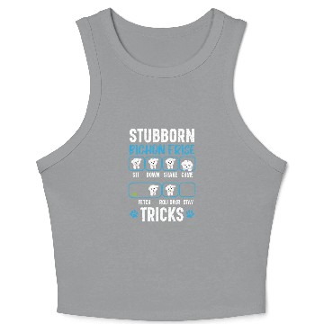 Discover Stubborn Bichon Frise Tricks Bichon Frise Owner Crop Tank Top