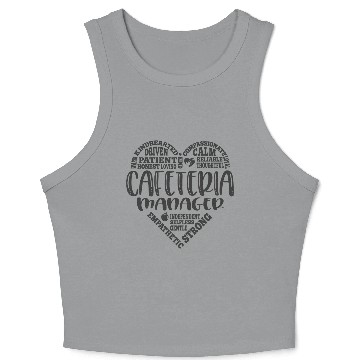 Discover Cafeteria manager, lunch lady, worker Crop Tank Top