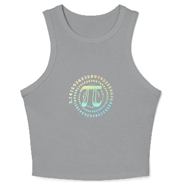 Discover 3.14 Pi Maths Physics Irrational Number Crop Tank Top