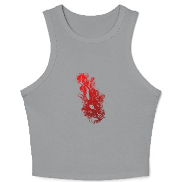 Discover Rabbit StreetStyle - Red Crop Tank Top