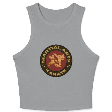 Discover Karate Martial Arts Crop Tank Top