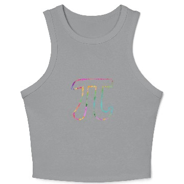 Discover Pi Irrational Number Mathematics Physics 3.14 Crop Tank Top