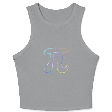 Discover Pi Irrational Number Math Physics 3.14 Crop Tank Top