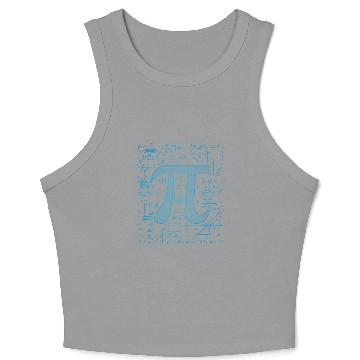 Discover 3.14 Pi Day Math Physics Irrational Number Circumf Crop Tank Top