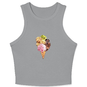 Discover ice cream Crop Tank Top