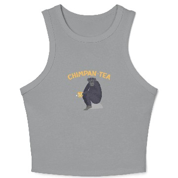 Discover Chimpantea Chimpanzee Monkey Animal Zookeeper Crop Tank Top