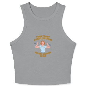 Discover Electrician Electrical Engineer Lineman Crop Tank Top
