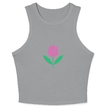 Discover Tulip Garden Gardening Crop Tank Top