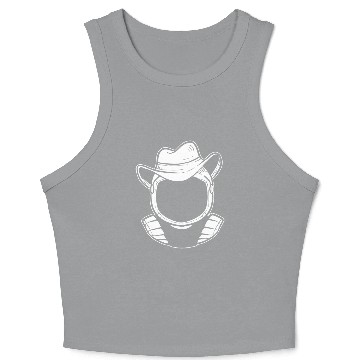 Discover Astronaut Cowboy Astronaut Gift Crop Tank Top