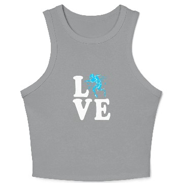 Discover I Love Scuba Diving Crop Tank Top