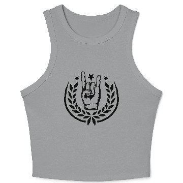 Discover Heavy metal laurel wreath Crop Tank Top