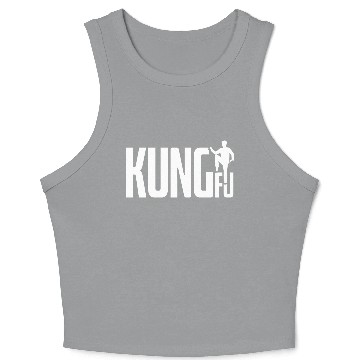 Discover Kung Fu Simple Cool Artwork Crop Tank Top