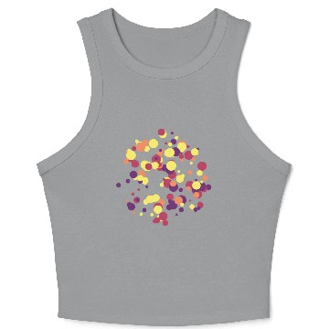 Discover abstract circles pattern Crop Tank Top