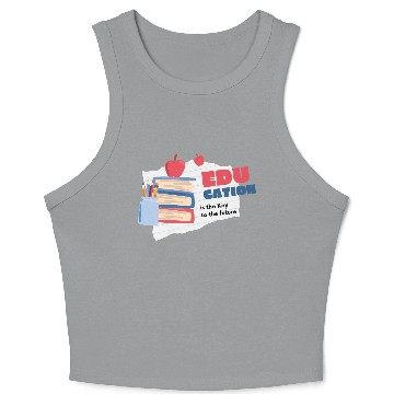 Discover National Coloring book day Gift Crop Tank Top