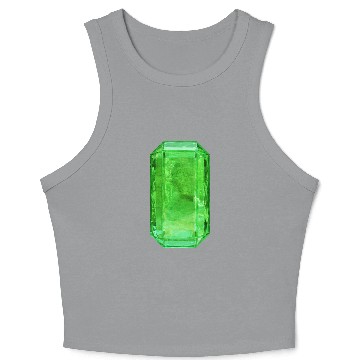 Discover Emerald Crystal Crop Tank Top