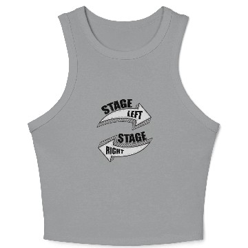 Discover Novelty Dramatic Arts Actors Mockery Statements Crop Tank Top