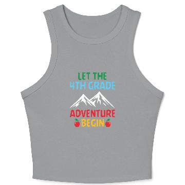 Discover 4th Grade Teacher Crop Tank Top