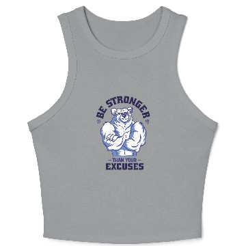 Discover Muscle Bear Crop Tank Top