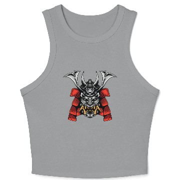 Discover Anime Samurai Mask Crop Tank Top