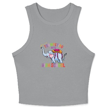 Discover Elephant Trumpeting Into High School Crop Tank Top