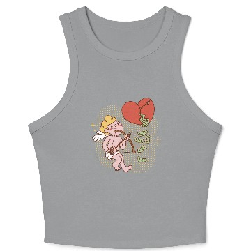 Discover Funny cupid Crop Tank Top
