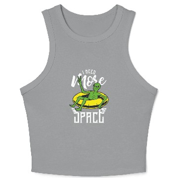 Discover I Need More Space Alien Vacation Crop Tank Top