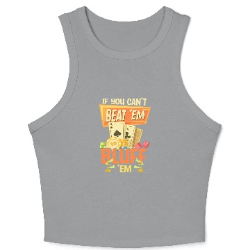 Discover Card Game Royal Flush Ace Crop Tank Top