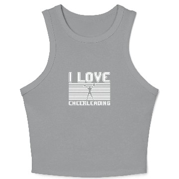 Discover I love cheerleading Crop Tank Top