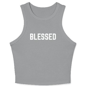 Discover Blessed Crop Tank Top