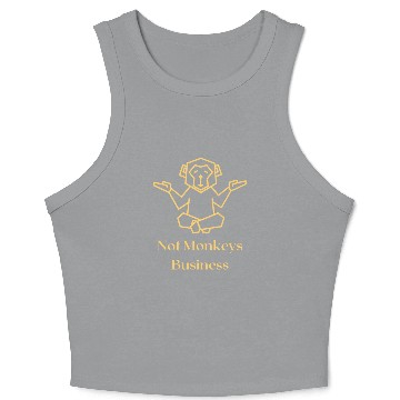 Discover Not monkey´s Business Crop Tank Top