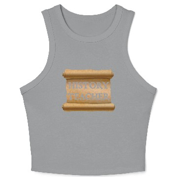 Discover History Teacher Crop Tank Top