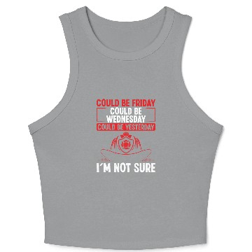 Discover Night Shift Firefighter Volunteer Fire Mask Hose Crop Tank Top