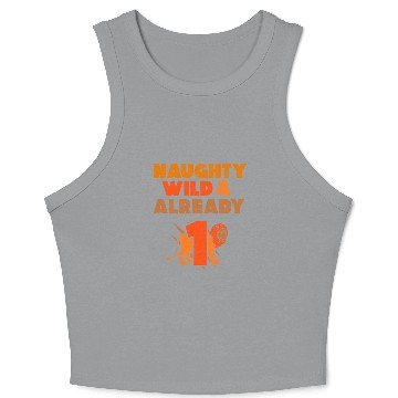 Discover Gift 1 years birthday boy lion Crop Tank Top