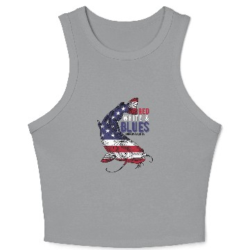 Discover Red, White, & Blues Crop Tank Top