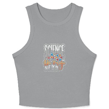 Discover Chemistry Science Physics Research Nerd Humor Crop Tank Top