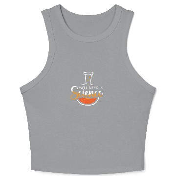 Discover Chemistry Science Physics Research Nerd Humor Crop Tank Top