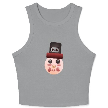 Discover Psychedelic peace man Crop Tank Top