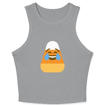 Discover Laughing Candy Corn Halloween Costume Crop Tank Top