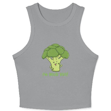 Discover I m Your Bro for Broccoli Lover Crop Tank Top
