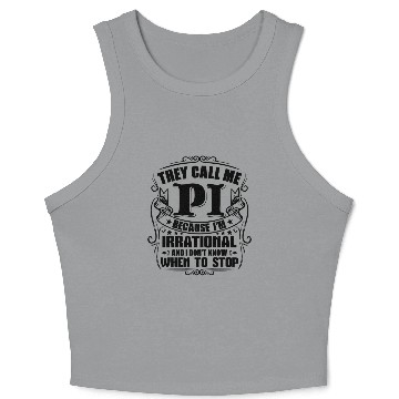 Discover Funny Pi Day Math Geek Gift Crop Tank Top