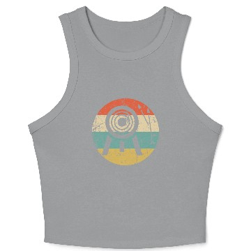 Discover Archery Arrows Icon Retro Archery Crop Tank Top