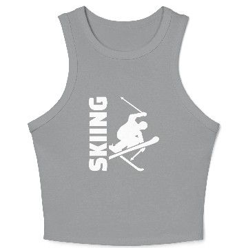 Discover Skiing Crop Tank Top