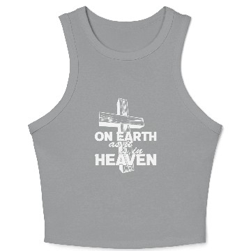 Discover Christian Sayings Crop Tank Top