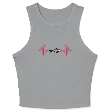 Discover pulse koi fish nishikigoi Crop Tank Top