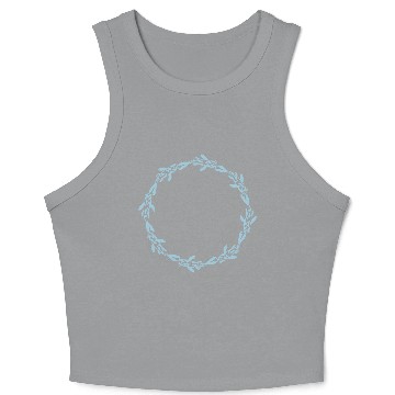 Discover swimming koi fish nishikigoi Crop Tank Top
