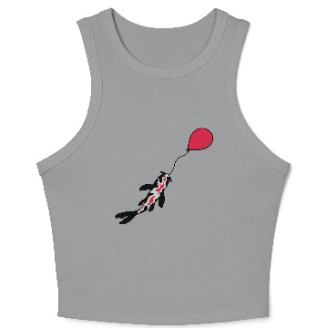 Discover balloon koi fish nishikigoi Crop Tank Top