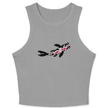 Discover circle,design,,carp,pon Crop Tank Top