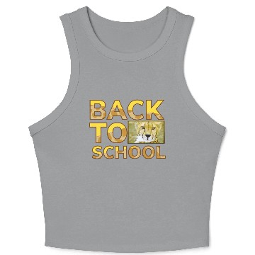 Discover Back to school leopard print Crop Tank Top