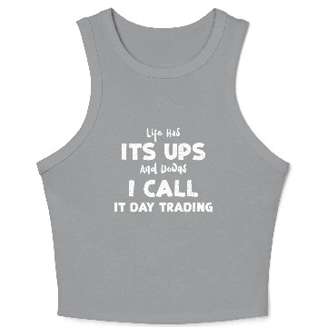 Discover Life Has Its Postal Service And Downs I Cal... Crop Tank Top